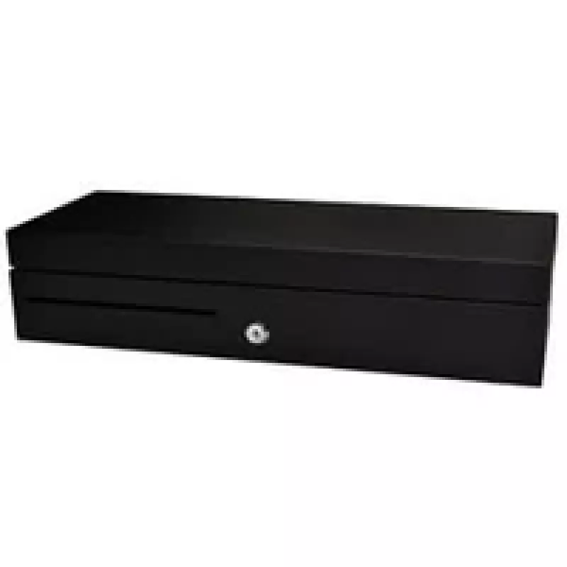 460 MM Flip Lid Drawer Black Plastic Insert W Mlock Lid Cable