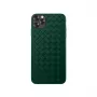 Protective soft case Devia for iPhone 11 Pro Max with woven pattern design, green