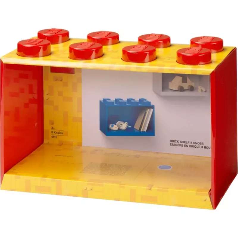 Room Copenhagen LEGO Brick Shelf 8 Shelf 41151730 (Red)