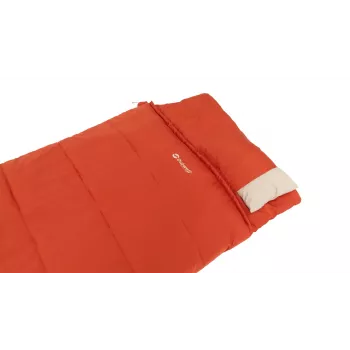 Sleeping bag Outwell Contour Lux adult rectangular, polyester, 2200×850 mm, max user height 190 cm, red