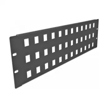 Keystone panel DeLOCK 19 inch Keystone Patch Panel 48 port 3U black