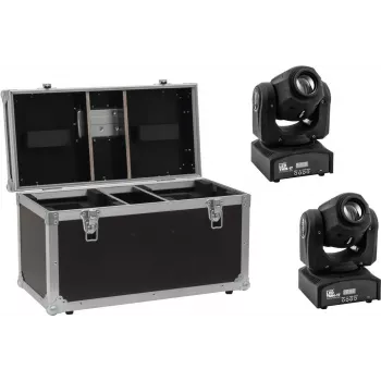LED spot set EUROLITE TMH-17 2x with case — professional LED lighting kit, 2 fixtures, carry case