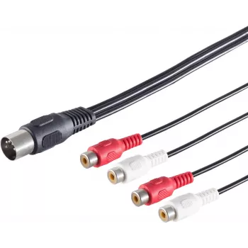 ShiverPeaks Diodenstecker 10231 5-pin to 4 RCA cable adapter, 0.20 m