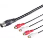 ShiverPeaks Diodenstecker 10231 5-pin to 4 RCA cable adapter, 0.20 m