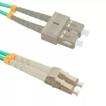 Fibre optic cable Qoltec 54348 1 m LC SC Green