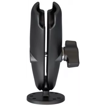 RAM Mounts Double Socket Arm with Round Plate Black 294.8 g