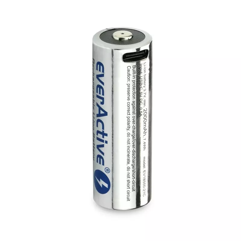 Battery Battery Cell 18500 3,7V Li-ion 2100MAH adowana to USB-C