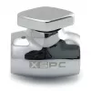 Ball valve XSPC G1/4 Brass Silver‑Chrome for liquid cooling systems