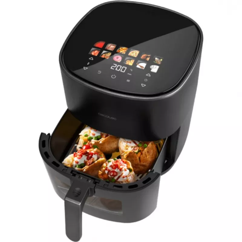 Hot air fryer Cecotec Cecofry&Grill Duoheat 6500, 6.5 L, 2200 W, touch LCD, black