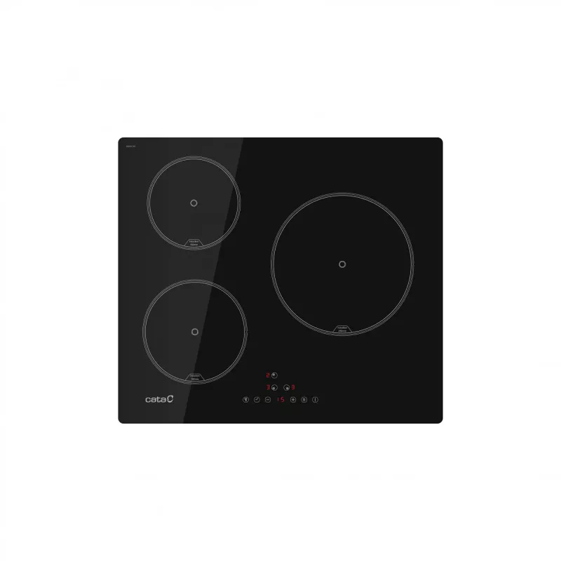 CATA Hob | IB 6403E2 BK | Induction | Number of burners/cooking zones 3 | Touch | Timer | Black