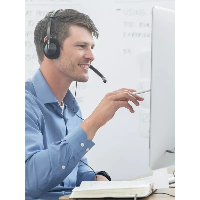 Koss CS200i Headset Wired headband Office/Call center Black