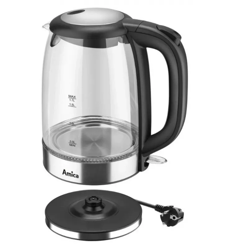 Electric kettle Amica 1.7L 2200W Silver