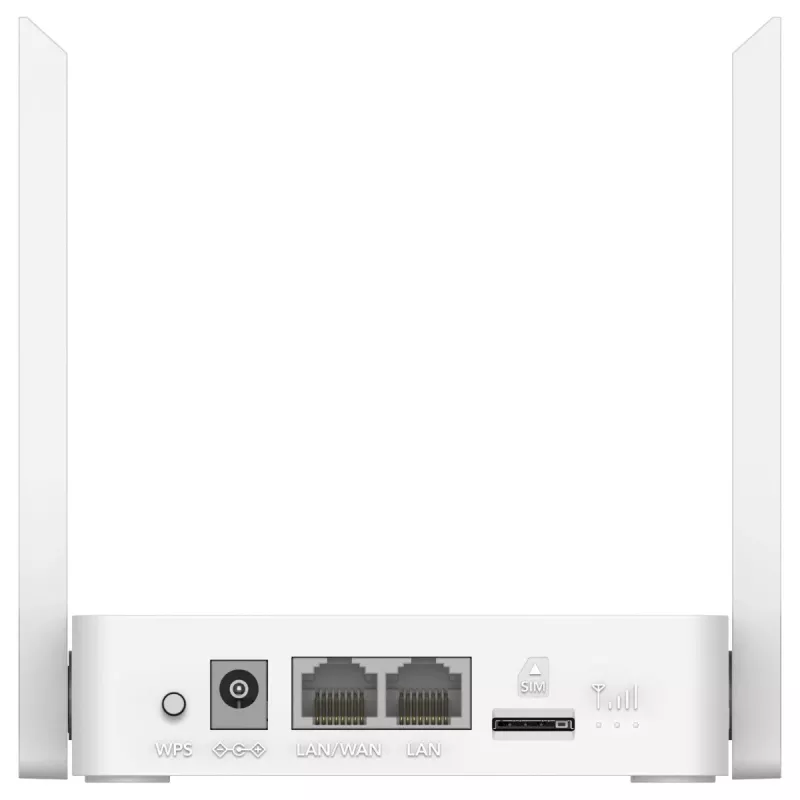 Tabletop wireless router Cudy LT300_EU — 300 Mbps, Single‑band 2.4 GHz, NanoSIM, 1 WAN, 4 LAN ports