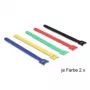 DeLOCK 18636 Cable Tie Nylon Black Blue Green Red Yellow 240mm 10pcs