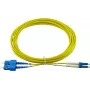 Kompatibles Cisco CAB-SMF-LC-SC-2 BlueOptics Duplex LWL Patchkabel, LC-UPC/SC-UPC beige, 2 Meter, Singlemode, E9/125µm G.657.A1, Eingangsdämpfung: unt