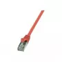 Logilink - Patch-Cable - RJ-45 (M) to RJ-45 (M) - 7.5 m - Foiled Unshielded Twisted Pair (F/UTP) - CAT 5e - Red (CP1084S)