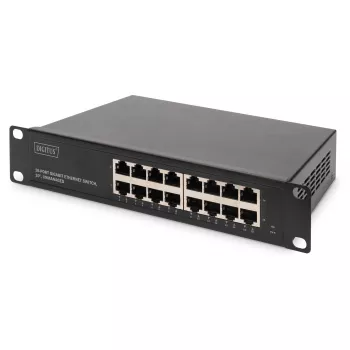 Network switch DIGITUS 10 inch Gigabit Ethernet 16-Port Unmanaged (rackmount module)