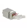 Keystone module DELOCK 86404 — RJ-45 silver, 38.5×22.3×17.3 mm
