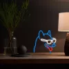 Neon lights sign MANTA Neon Lights Dog with Glasses Manta SNL69MT — decorative LED neon-style wall light