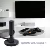 Indoor TV antenna QOLTEC 57016 DVB-T2 — compact design for digital terrestrial reception