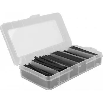 Heat shrink tube DeLOCK 20735 black 196 pieces