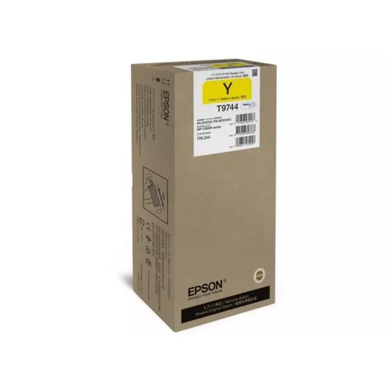Ink Supply Unit Epson WorkForce Pro WF-C869R Yellow, original C13T97440N, high-capacity up to 10,000 pages