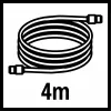 Hose Einhell 41.394.10 4 m 8 bar Red
