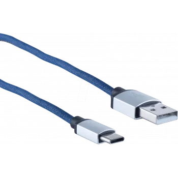 USB Cable ShiverPeaks BS14-50030 2m USB A USB C Blue