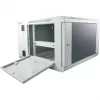 ALLNET SMB6612 12U 19-Inch Grey Floor Rack Cabinet with Glass Door, 600x600mm