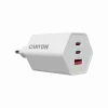 CANYON charger HEXAGON 65 GaN 65W 2xPD 1xQC EU White CND-CHAHEX65W