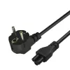 Power Cable Savio Strom IEC 60320 C5 CEE 7/7 3m Black C5 Coupler Type C