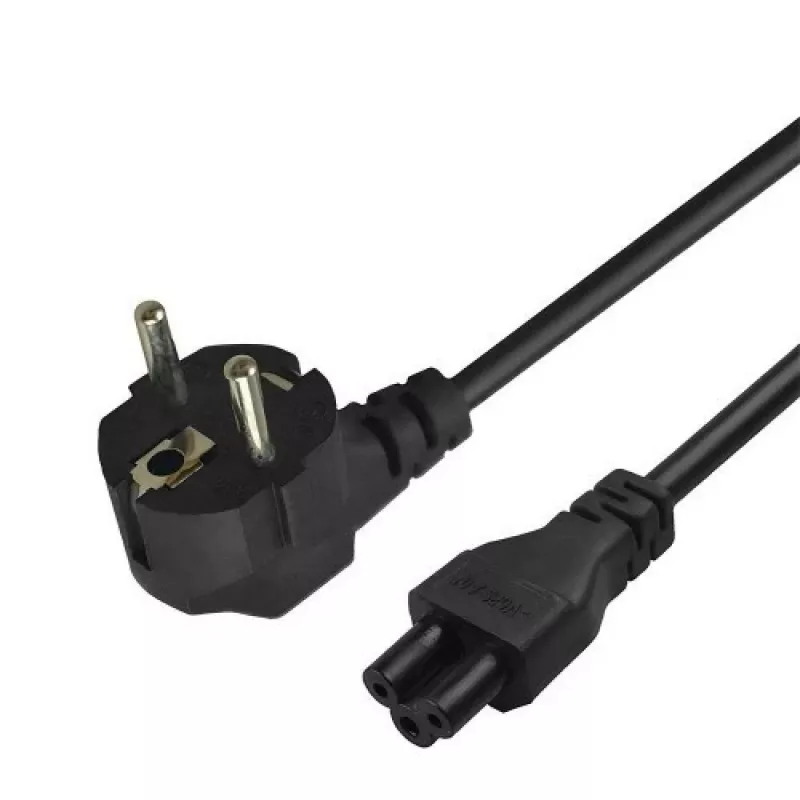 Power Cable Savio Strom IEC 60320 C5 CEE 7/7 3m Black C5 Coupler Type C