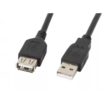 USB cable Lanberg CA-USBE-10CC-0030-BK 3m USB 2.0 Black