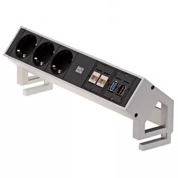 Power extension Bachmann 3x Schuko 2x CAT6 1x HDMI 1x USB3.0 902.502