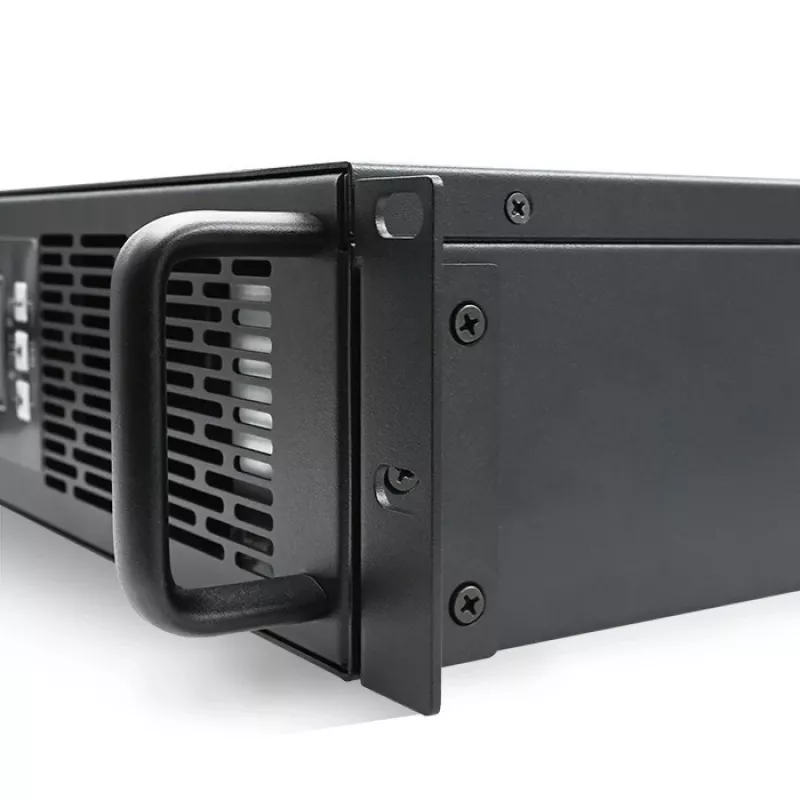 Qoltec 52285 uninterruptible power supply (UPS) Double-conversion (Online) 1 kVA 1000 W 2 AC outlet(s)