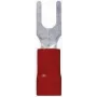 LappKabel Fork Cable Lug 0.5 mm² 1.5 mm² Hole Diameter=4.3 mm Partially Insulated Red 63105050 100 pc(s) (63105050)