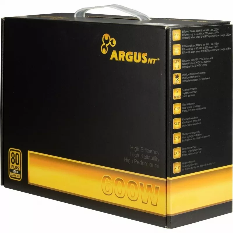 Power Supply Inter-Tech Argus GPS-600 600W 80+ Gold