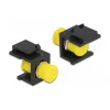 Keystone module DELOCK 86851, flat FC connector, black, 16.5×24×21.8 mm
