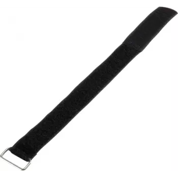 Velcro strap Basetech 98001c376 — 400 mm × 30 mm, black
