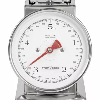 Mechanical kitchen scale ProfiCook PC-KW 1247 — stainless steel, 5 kg capacity, 1 L bowl, tare function