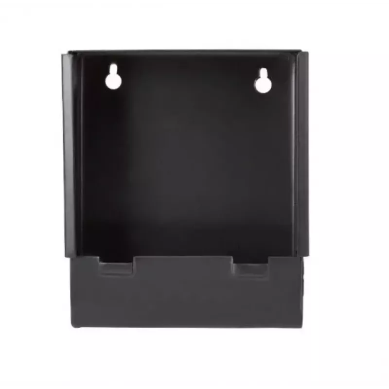 Metal bullet trap broń.pl K-14-3 14x14 cm flat, 1.25 mm, black, wall bracket or pedestal