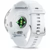 Smartwatch GARMIN Venu 3 — 1.4 inch AMOLED, 45 mm case, GPS, Wi‑Fi, 8 GB, Silver/White, silicone band