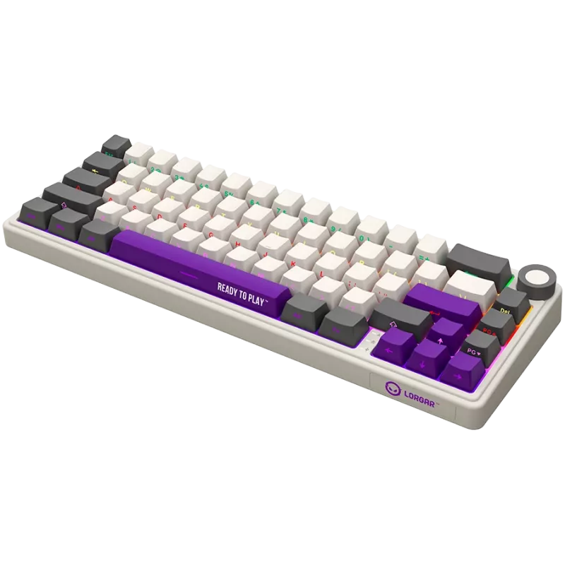 Wireless Mechanical Gaming Keyboard LORGAR KBP70MW 65% Layout Beige