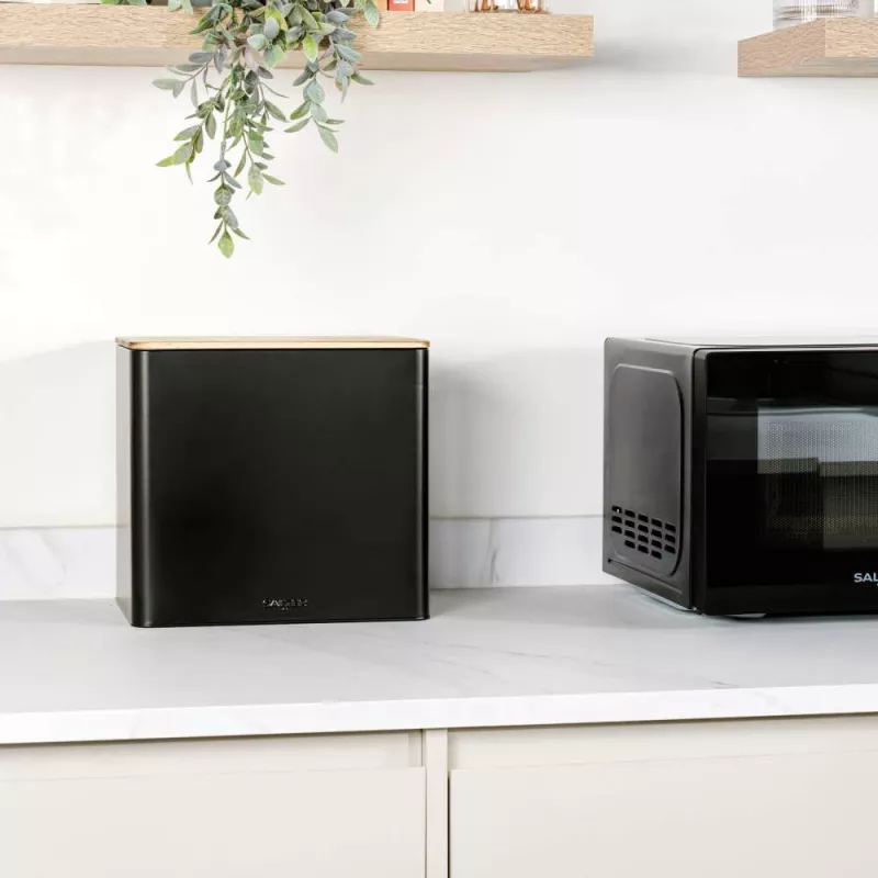 Bread Bin Set Salter BW129001EU7 Black 4-piece – storage containers for bread and baked goods
