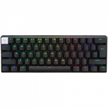 LOGITECH PRO X 60 LIGHTSPEED Wireless Gaming Keyboard (Tactile) - BLACK - PAN - 2.4GHZ/BT - EMEA28i-935 - TACTILE SWITCH