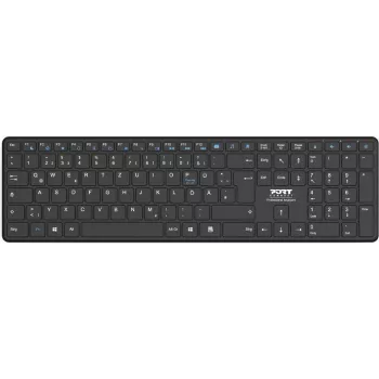 Keyboard Port Designs 900903-R-DE Bluetooth QWERTY German Black