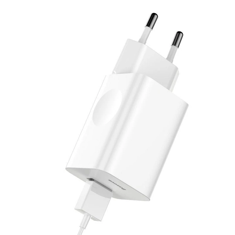 Charger Baseus Quick Charger CCALL-BX02, 24 W max, USB Fast Charge 3.0, White, 100–240 V
