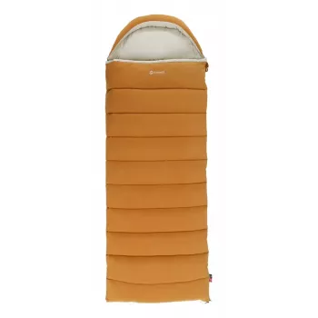 Sleeping bag Outwell 230506 semi-rectangular for adults, 2300×850 mm, max user height 195 cm, cotton/nylon/polyester (recycled), yellow