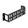 Patch panel DeLOCK 86517 Black Metal Plastic Wall mounting