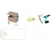 Luggage tag agipa 121312, neutral ID label, 80 x 38 mm, with wire loop